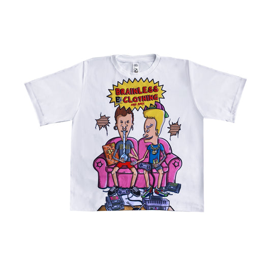 BEAVIS AND BUTTHEAD TEE (WHITE)